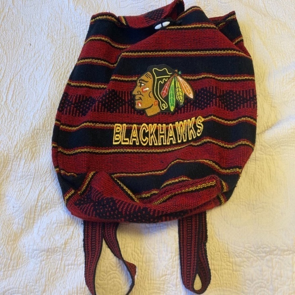 Woven Chicago Blackhawks Backpack T5